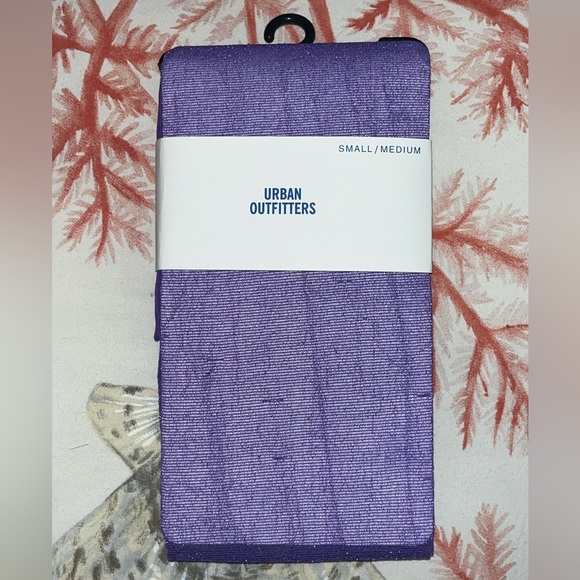 Urban Outfitters Purple Stockings Hoisery 2 Pairs sz women's S/M NEW NWT - Picture 2 of 4